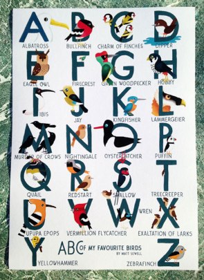 abc-favourite birds poster