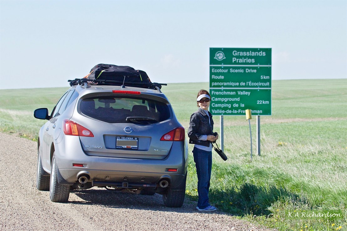  Nana at the entry to Grasslands National Park..jpg